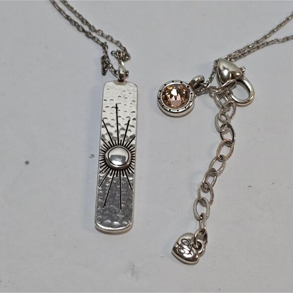 Brighton Swarovski Crystal and Silver Pl Shine On Charm and Pendant Necklace - Picture 9 of 9